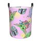 thumbnail image 1 of Cesto circular Yoda, cesto para ropa plegable impermeable con asas, organizador de almacenamiento de ropa de juguete liviano para el hogar, dormitorio, sala de estar, baño, dormitorio mediano, 1 of 8