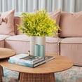 thumbnail image 6 of 16 Bundles Artificial Lavender Flowers,UV Resistant Faux Plastic Greenery Plants for Indoor Outside Hanging Plants Garden Porch Window Box Home Wedding Decor (Yellow), 6 of 6