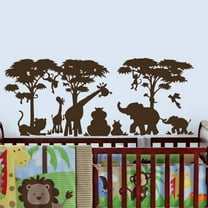 Safari Wall Decal Animal African Vinyl Stickers Decals Jungle Nursery Art