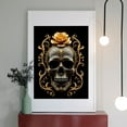 thumbnail image 2 of Diamond Art Kit for Adults, Ornate Skull With Golden Rose Diamond Painting for Adults Beginners, DIY Diamond Art Painting Kits, 5D Diamond Painting Crafts for Home Decor 12x16 Frameless, 2 of 7