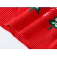thumbnail image 5 of Bysome Baby Toddler Girls Sweater Kids Boys Christmas Knit Warm Pullover Casual Clothes Long Sleeve Crew Neck Cute Print Girls Sweater Red Size 3-4 Years, 5 of 8