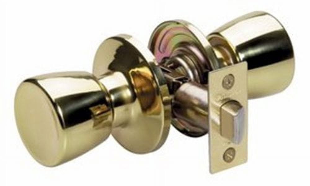 Master Lock TUO0403 Polished Brass Tulip Passage Entry Door Knob