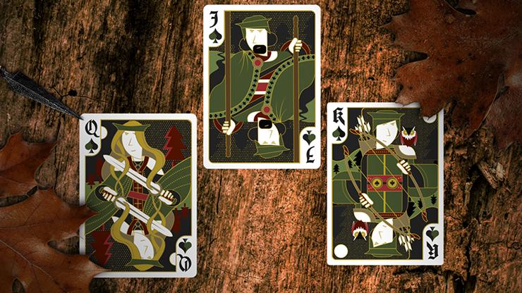 Secret Tale of Robin Hood: Black Owl Playing Cards by Dutch Card House