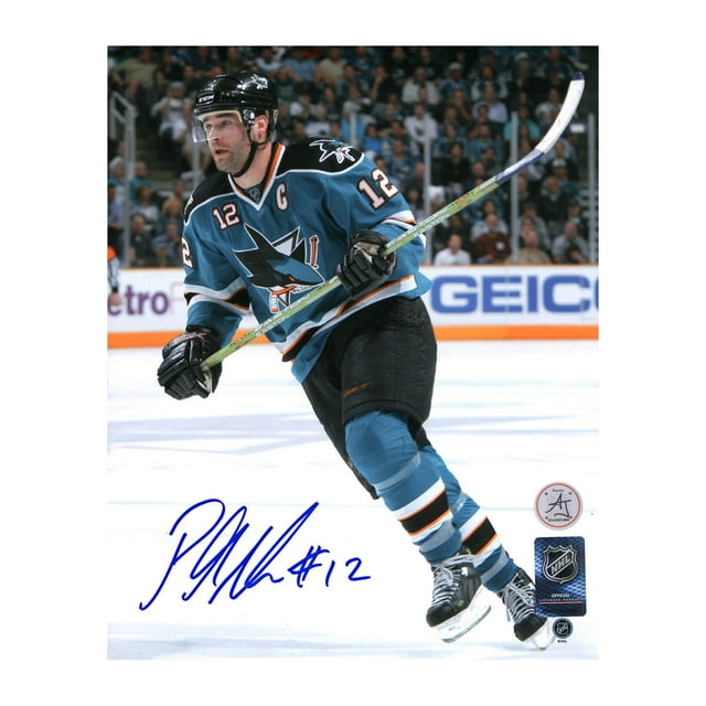 Patrick Marleau Signé Requins de San Jose Capitaine Photo 8x10
