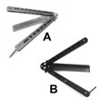 thumbnail image 2 of Peine plegable sweethay acero inoxidable cuchillo de mariposa herramienta de estilismo Negro CE000910-01, 2 of 8