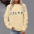 thumbnail image 4 of Vixolx Graphic Sweatshirt for Women Crew Neck Long Sleeve Shirts Oversized Casual Pullover Tops Fall Fashion Clothes, 4 of 6