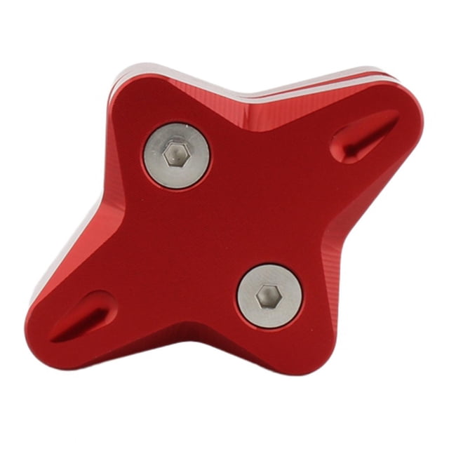 Extensor de extensión de soporte de motocicleta, accesorios de almohadilla ampliadora de pie de soporte Rojo