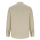 thumbnail image 3 of pstuiky Camisas de invierno de manga larga para hombre, Camisas casuales de hombre con botones, bolsillos, manga larga y cuello redondo top de hombre xl, 3 of 5