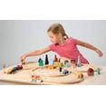 thumbnail image 6 of Mentari Toys - Town Train Set - Beautiful Wooden Toy Train Set Around City Landscape - Intelligent and Imaginative Play Skills for Age 3+, 6 of 8
