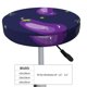 thumbnail image 4 of Balery Eggplant Fundas de asiento para taburete de bar redondo de tela de terciopelo ajustables que protegen de arañazos y manchas para sillas de 14 a 17 pulgadas.-14 inch, 4 of 7
