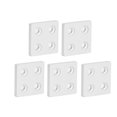 thumbnail image 1 of Profile End Cover, Easy To Install Aluminum Profile End Cap 4040 Non Fading Metal  for Robot Projects for 3D Printers Silver, 1 of 7