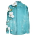 thumbnail image 5 of Womens Floral Printed Shirts Button Down Long Sleeve Blouses Loose Fit Tunics Tops 2026 Blouses Dressy Tunic Spring Clothes Casual Outfit, 5 of 6