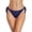 Navy #124, variant on Women's Side Tie Bikini Bottoms with High Waist - Adjustable String Swim Pant for Comfort & Fit Red 2XL