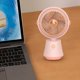 thumbnail image 1 of Puntoco nuevo mini ventilador de mano con carga USB mini ventilador silencioso giratorio de 360 ° soplado de pelo fácil de llevar mini ventilador, 1 of 5