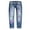 Blue, variant on 2025 Patchwork Jeans for Women High Waisted Straight Leg Stretch Denim Pants Girls Fashion Color Block Patch