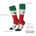 thumbnail image 5 of America Mexican Flag Knee High Socks for Women Long Leg Warmers Socks, 5 of 7