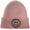 Light Pink, variant on Infant Baby Smiley Face Beanie (No Pom) - Light Pink