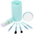 thumbnail image 4 of 1 juego de brochas cosméticas profesionales de fibra artificial con espejo., 4 of 7