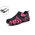 thumbnail image 4 of Luolocsn Chaussures de Travail pour Femmes Camouflage à Embout d'Acier Chaussures de Sécurité Chaussures Anti-Perforation Espadrilles Roses 38/8 Femmes/6 Hommes, 4 of 4