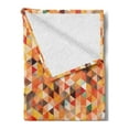 thumbnail image 2 of Geometric Soft Flannel Fleece Throw Blanket, Abstract Triangle Diamond Trippy Funky Motif Vibrant Illustration Art, Cozy Plush for Indoor and Outdoor Use, 50" x 70", Multicolor, by Ambesonne, 2 of 5