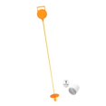 thumbnail image 3 of Bandera de golf,Bandera de golf con base y hoyo para jardín trasero,Mástil de bandera de golf con mango Mástil de bandera de golf y copa,Práctica de patio Putting Green Flag Stick al Naranja, 3 of 8