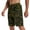 Camouflage army green, variant on Tyhengta Mens Shorts Casual Cotton Workout Shorts Drawstring Zipper Pockets Elastic Waist White 32
