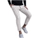 thumbnail image 1 of Cinturón a rayas para hombre Tapeta Cremallera Decoración Personalidad Pequeño bolsillo para el pie Pantalones casuales Pompotops  oipoqjl23123, 1 of 8