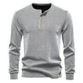 thumbnail image 2 of VJATTWR Men's Long Sleeve Pocket T-Shirt, Classic Casual Style, Ribbed Crewneck, Durable Hem Xxl, 2 of 4