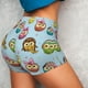 thumbnail image 4 of Fotbe Cute Cartoon Owls 3 Shorts Sin Costuras – Shorts Deportivos de Cintura Alta para Mujer, Elásticos para Gimnasio, Yoga, Running o Ciclismo-X-Large, 4 of 8