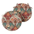 thumbnail image 4 of Greendale Home Fashions Outdoor 18'' x 18'' Round Seat Pad, Set of 2, Rust, 4 of 71