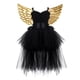 thumbnail image 1 of 1 Set Traje de vestido de tutú de Halloween Juego de vestido de tutú de malla Golden Wing Mesh Fairy Princess Conjunto de falda sin mangas para niñas Fiesta de Halloween Cosplay Tamaño 2, 1 of 6
