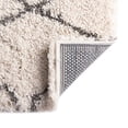 thumbnail image 6 of Unique Loom Rabat Shag Collection Area Rug (4' x 6' Rectangle White/Gray), 6 of 6