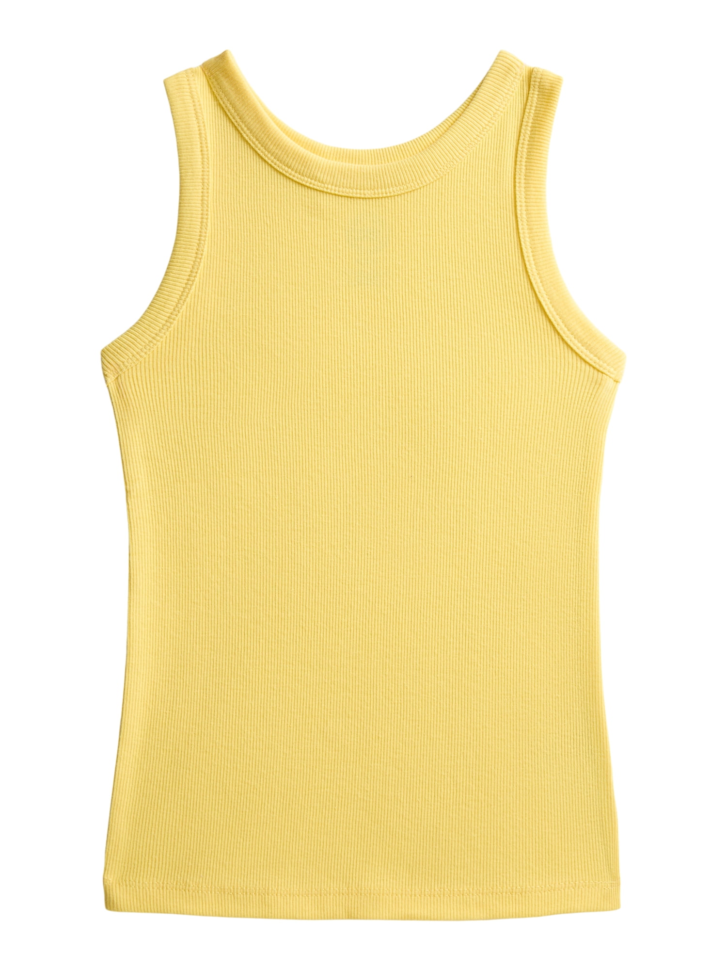 Wonder Nation Girls Ribbed Tank Tops, 6-Pack, Sizes 4-18 & Plus