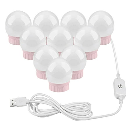 

Lomubue 1 Set LED Vanity Lights Ultra-Bright Flicker-Free Stepless Dimmable Hidden Wire Design Wide Application Illumination Aluminum Touch Dimming Vanity Dressing Table Light Bulbs for Home