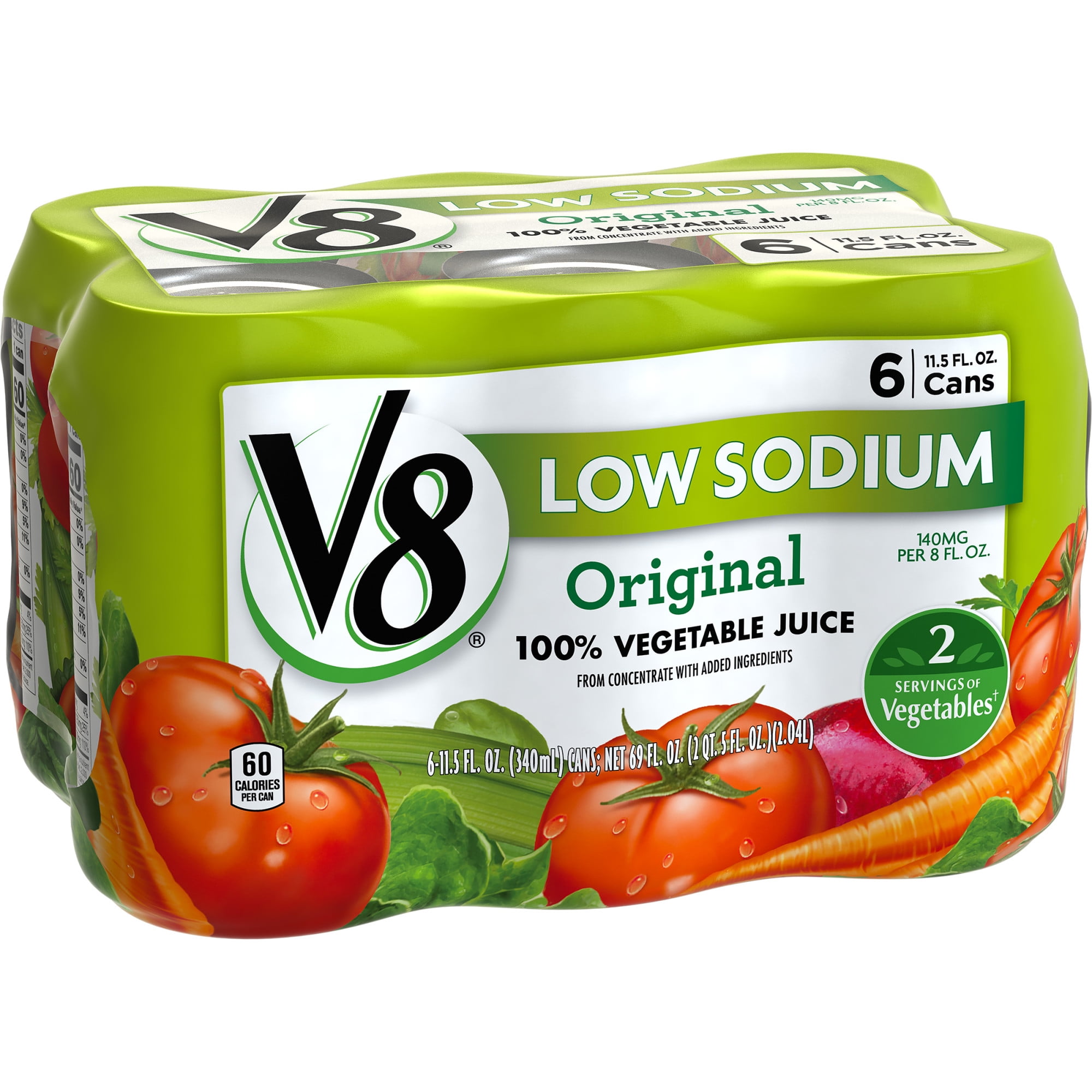 V8 Tomato Juice Can V8 Vegetable Low Sodium Tomato Juice Walmart