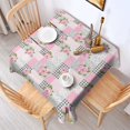 thumbnail image 2 of Pioneer Flower Floral Print Pattern Square Tablecloth, Waterproof Wipeable Spillproof Washable Table Cover for Home Kitchen Party Decor, 60"x60", 2 of 6