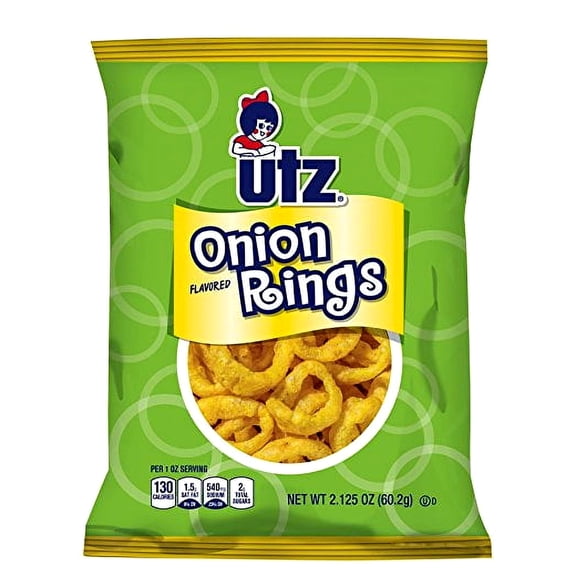 Utz Quality Foods Original Onion Rings, 6-Pack 2.125 oz. Single Serve Bags
