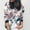 White, variant on kayannuo Fall Clothes For Women Womens Ladies Casual O Neck Retro Floral Zipper Up Jacket Casual Coat Outwear White