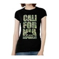 thumbnail image 1 of T-Shirt à Manches Courtes Camouflage California Republic pour Femmes - Noir - Large, 1 of 1