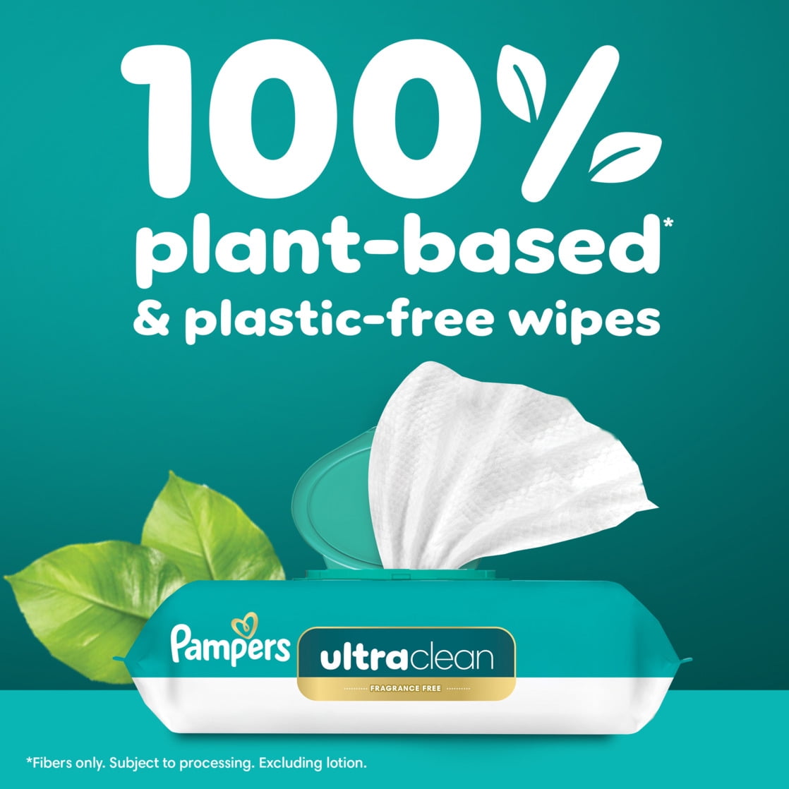 Pampers Free & Gentle Baby Wipes, 8-Pack 624 Wipes (Select for More Options)