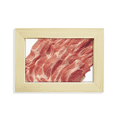 thumbnail image 1 of Rollo de carne carne cruda textura de la comida Escritorio de madera Arte Pintura 5x7 pulgadas marco de foto foto, 1 of 4