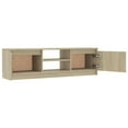 thumbnail image 6 of Veryke Modern TV Stand with 2 Doors and Open Shelves for TVs up to 55 Inches, Sonoma Oak, 6 of 9