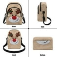 thumbnail image 4 of Xixirimido Reindeer Pattern Small Crossbody Purses Bags for Women Men Travel, Chest Sling Bag Women Casual Cross Body Bag Sling Backpack, Beige, 4 of 7