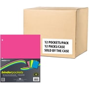 Roaring Spring Case of Binder Pockets in Assorted Colors