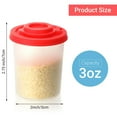 thumbnail image 2 of 4 Pcs Salières et Poivrières Anti-Humidité Salière avec Couvercles Rouges Couvercles Distributeur de Pots à Épices en Plastique Hermétique, 2 of 7