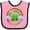 Pink and Black, variant on Inktastic Happy St. Patrick's Day Rainbow and Hat Boys or Girls Baby Bib
