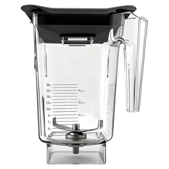 For Wildside+ Jar Replacement Pitcher Cup Compatible with Classic/Designer/Professional/ Series Container-36 oz Blending Capacity, 2-year full warranty (Transparent)