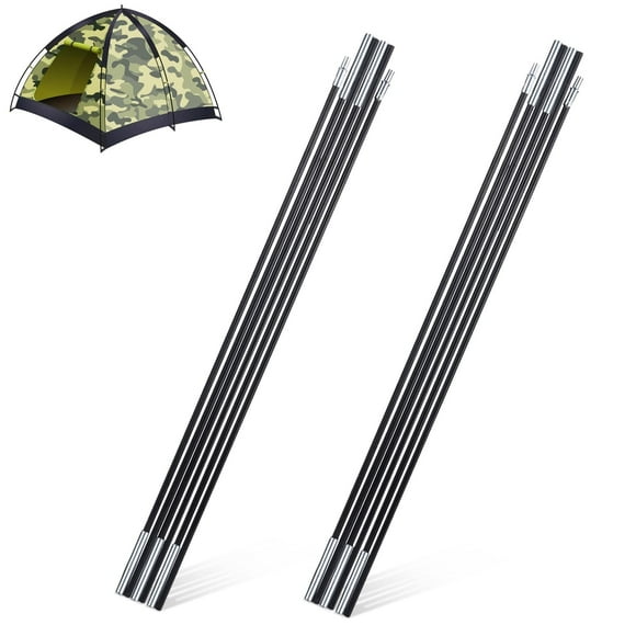 Varillas para Tienda Cyrank de Fibra de Vidrio 2 PCS 330 cm Reemplazo de Aluminio