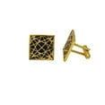 thumbnail image 2 of De Kulture Works Gold Star Enameling Cufflinks Pair for Men Boys Business Gift, 2 of 3