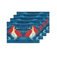 thumbnail image 4 of MKHERT Funny Cute Mermaid with A Fish Placemats Table Mats for Dining Room Kitchen Table Decoration 12x18 inch,Set of 4, 4 of 4